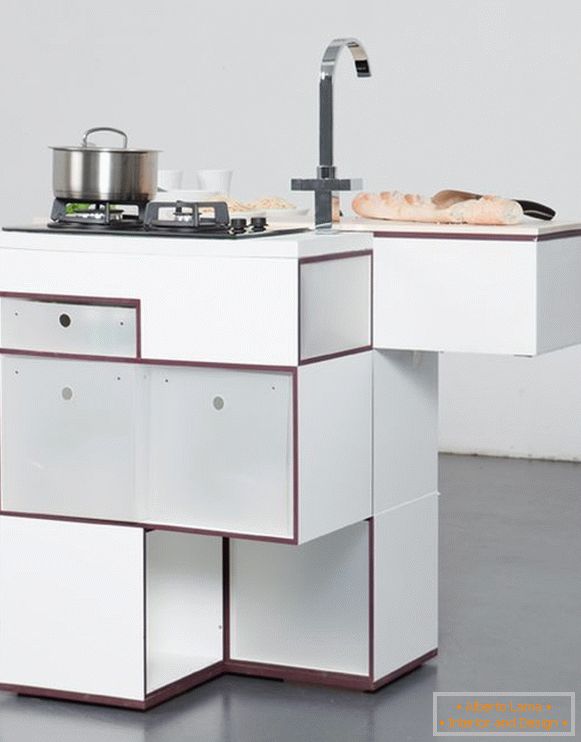 Folding kitchen surface