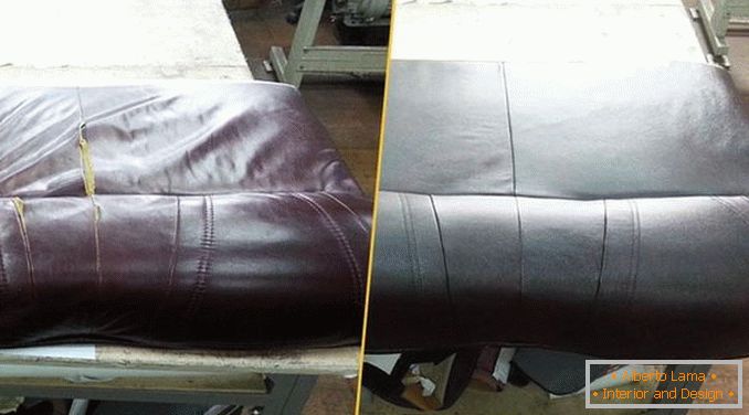 Pulling out upholstered furniture before and after, photo 13