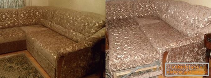 Overstainment of upholstered furniture before and after, photo 14