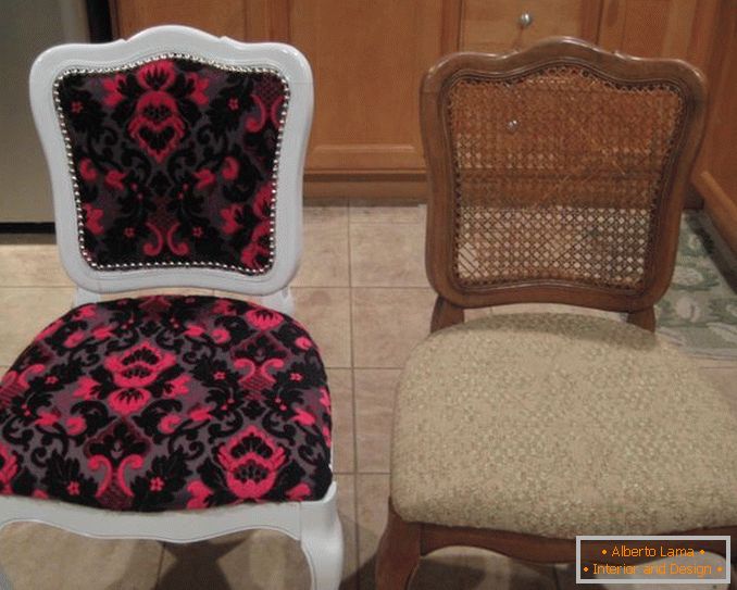 Pulling up upholstered furniture before and after, photo 18