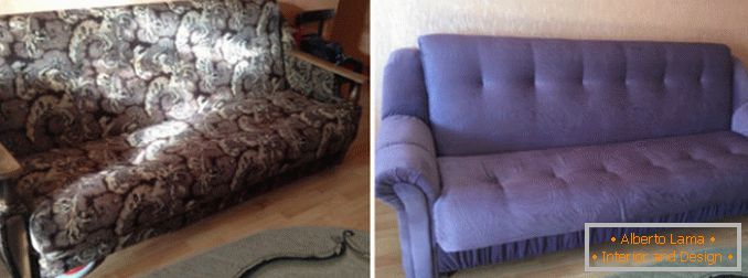 Pulling out upholstered furniture before and after, photo 19