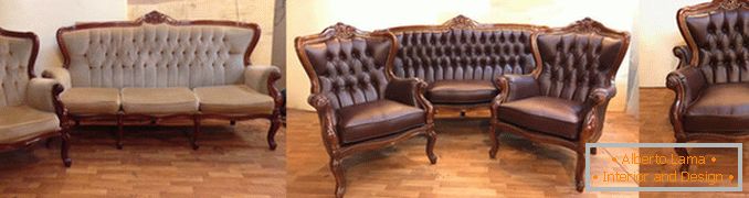 Pulling up upholstered furniture before and after, photo 20