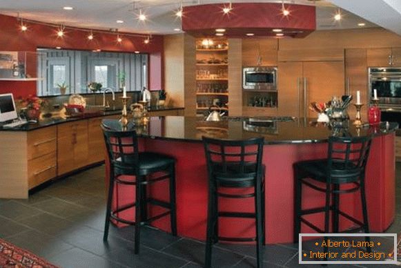 Beautiful kitchen 2015 in the color of Marsala