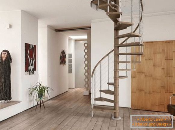Beautiful staircases in the house - modern design of spiral staircase