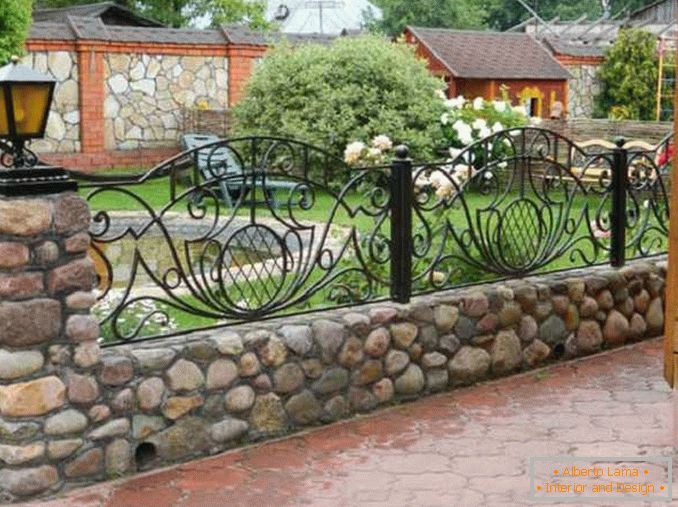 Fences forged for a private house photo