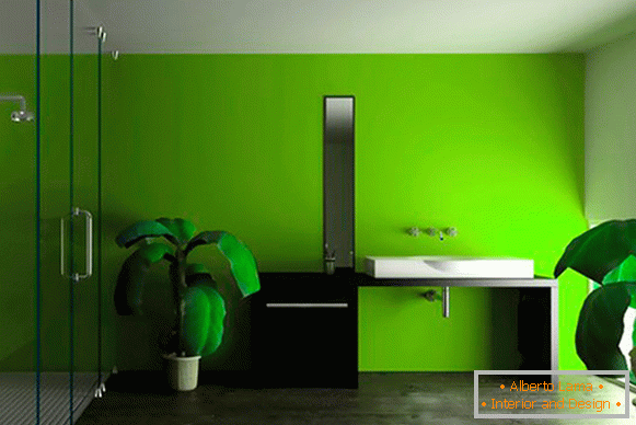 Silicone painting of walls in apartment - photo design of living room