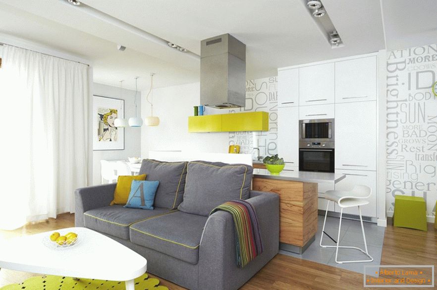 Colorful apartment in Warsaw