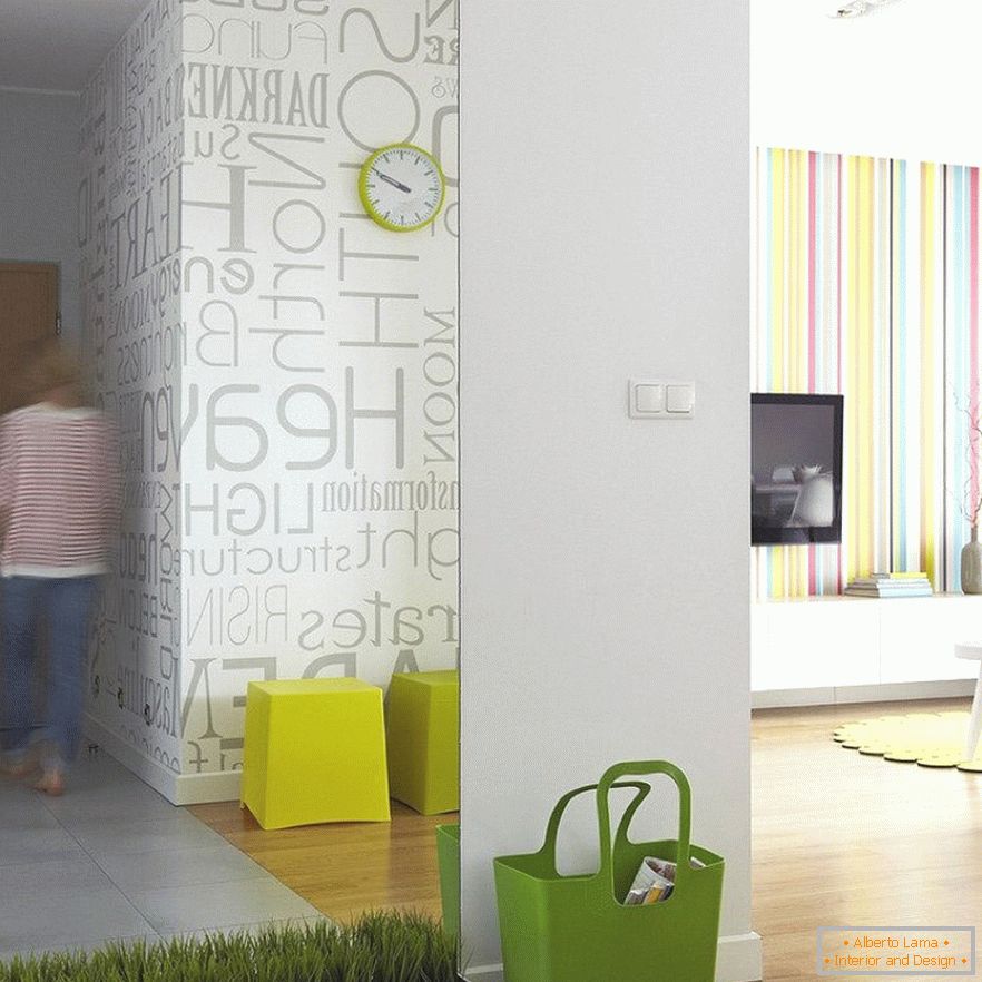 Colorful apartment in Warsaw