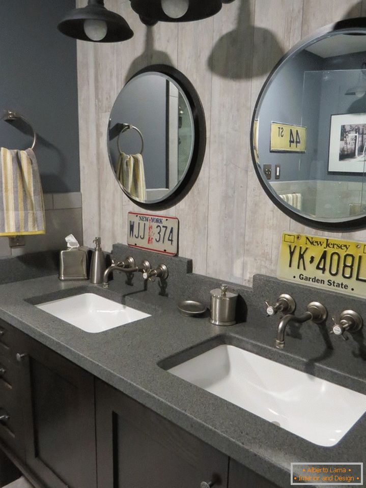 Interior of a stylish bathroom