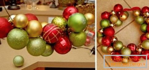 New Year's wreath-balls