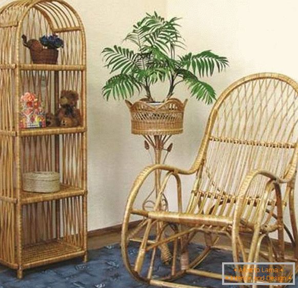 rocking chair wicker from a vine, photo 19