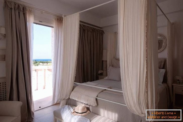 Bedroom design in the Borgo Egnazia hotel