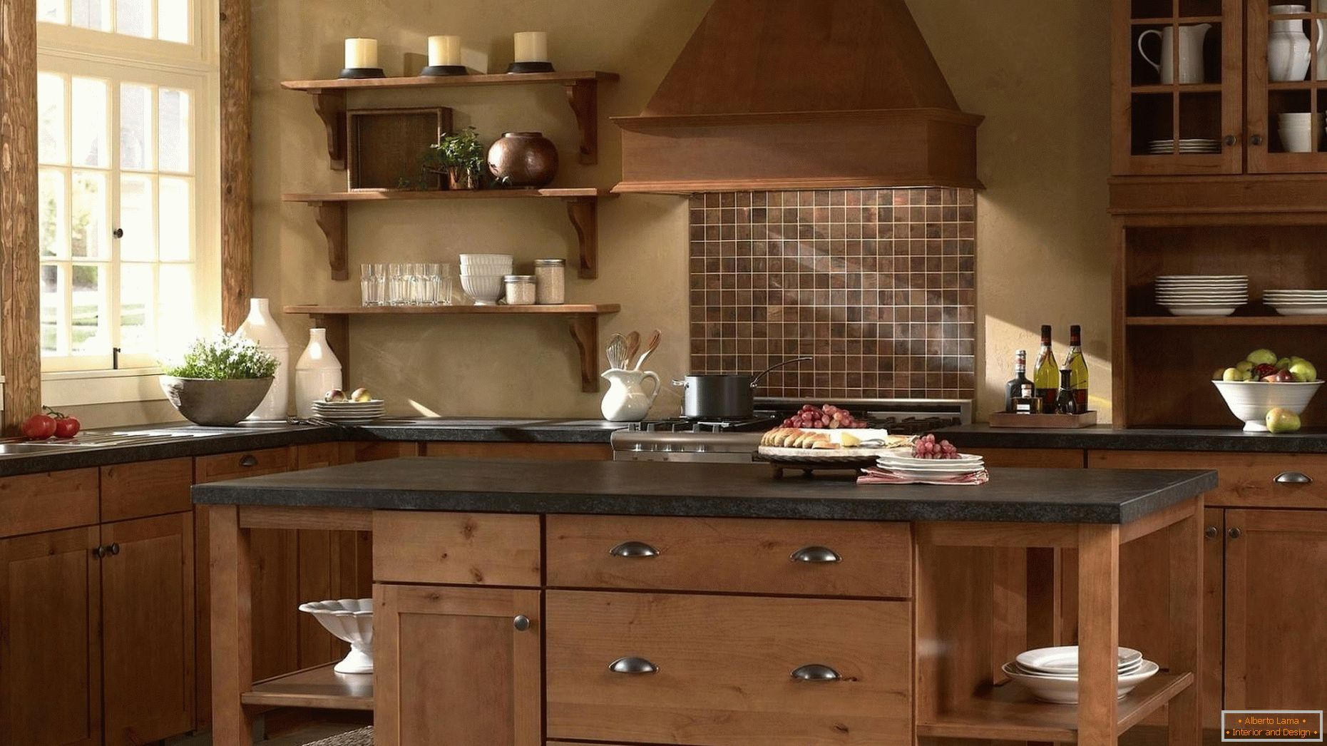 Kitchens made of wood are classic!