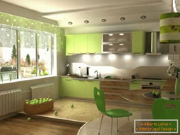kitchen design living room, cover and furniture photo 12