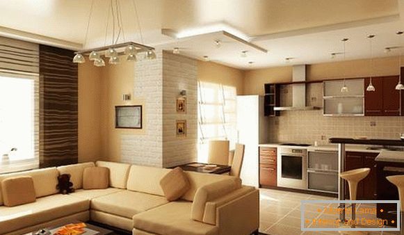kitchen design living room, cover and furniture photo 13