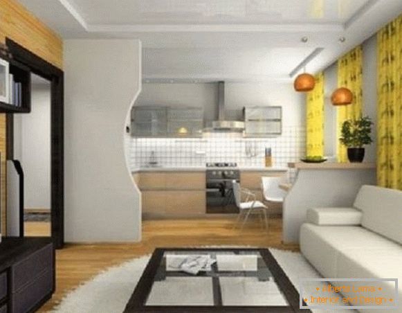 kitchen-living room, photo 6