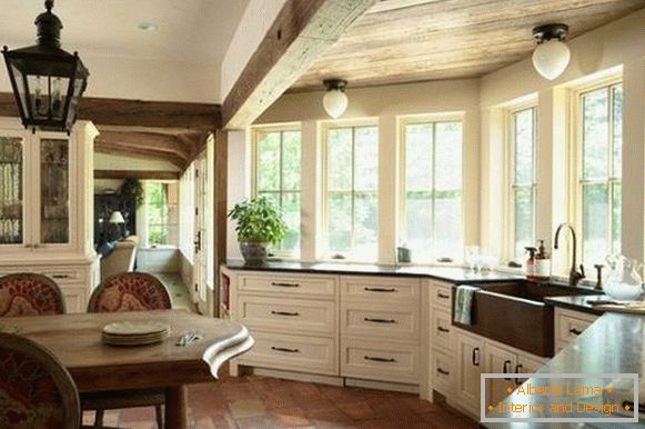 kitchen interior with a bay window photo, photo 25