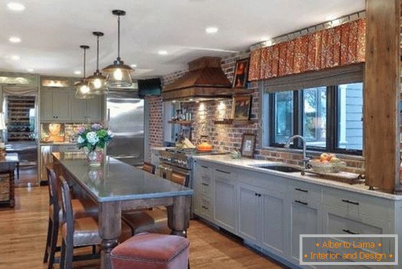 Which is better to choose curtains in the kitchen in the style of country