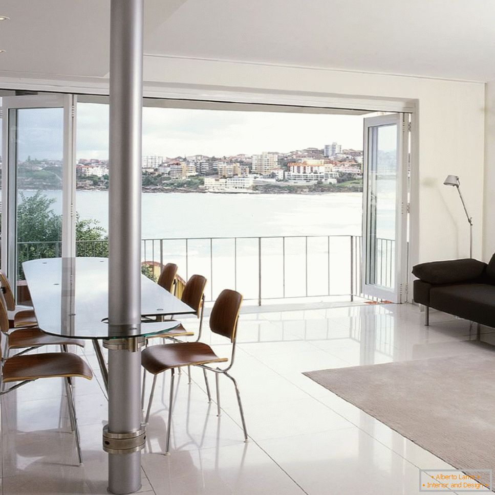 Dining area with a luxurious view