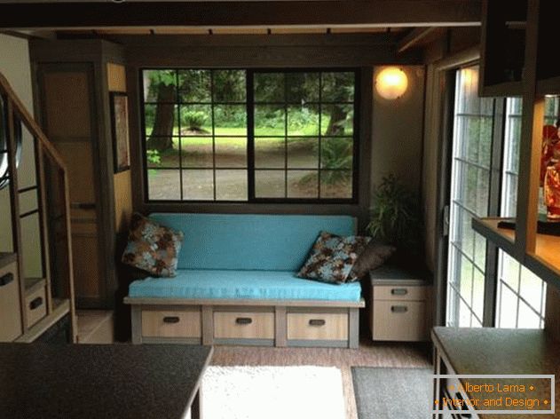 Living room in a small Japanese house