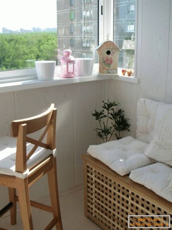 Balcony design with beautiful furniture