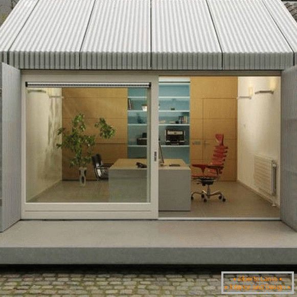 Mini office from an old garage