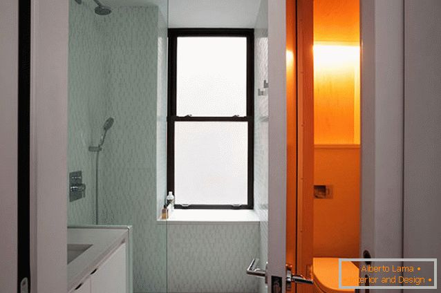 A bathroom of a multifunctional apartment-transformer in New York