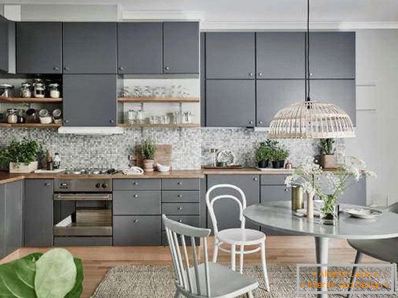 Design of the kitchen in 2017 in gray