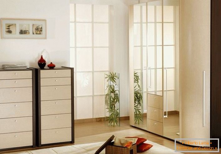 Beige furniture for the hallway