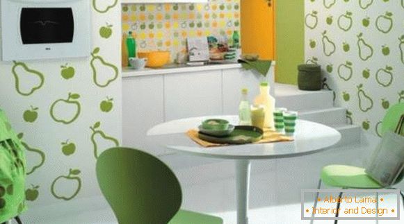 washable wallpaper for kitchen, photo 1