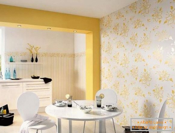 buy wallpaper washable for the kitchen photo, photo 56