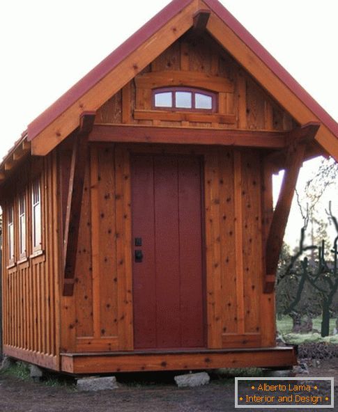 Wooden tiny house