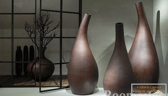 Unusual form of vases