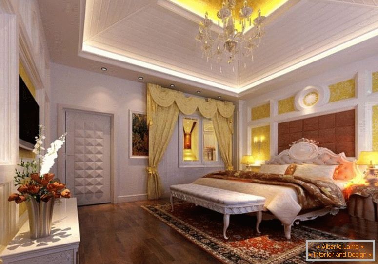 luxurious-master-bedroom-designs-with-wooden-tray-ceiling