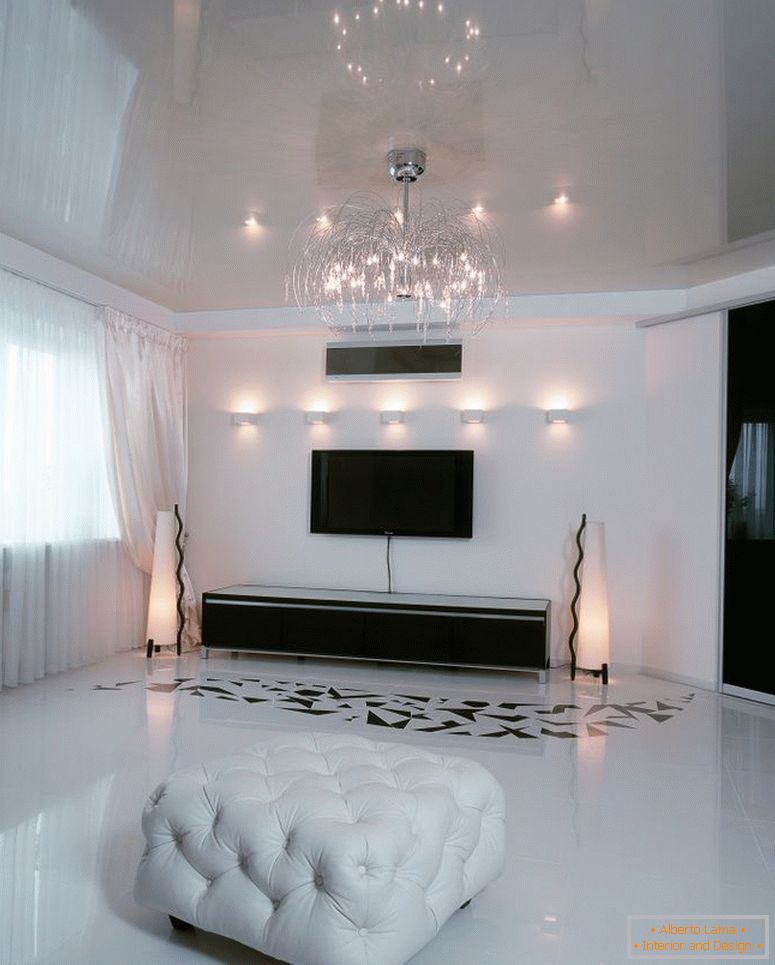 photo-1-white-glossy-stretched-ceiling-perfectly-supplements-modern-interior-living room