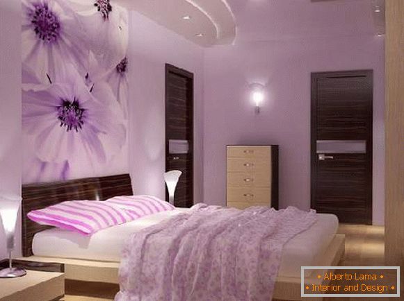 modern stretch ceilings in the bedroom photo, photo 16