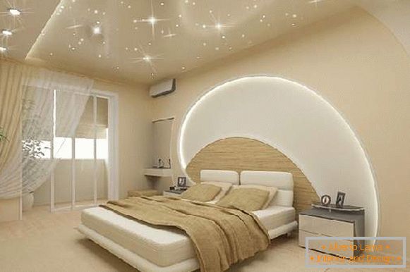 stretch ceilings in the bedroom photo design, photo 46