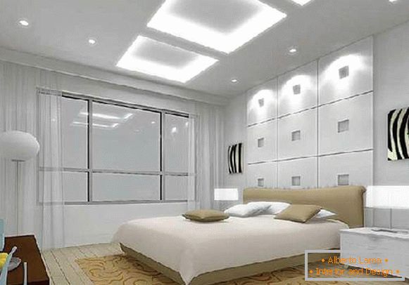 stretch ceilings bedroom 12 sq. m, photo 50