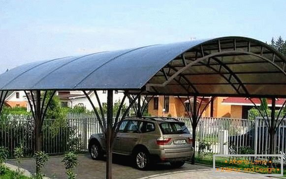 Sheds for cars made of polycarbonate, photo 1