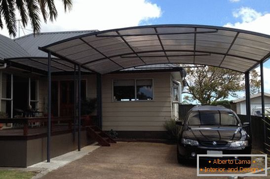 Canopy for cars made of polycarbonate, photo 1