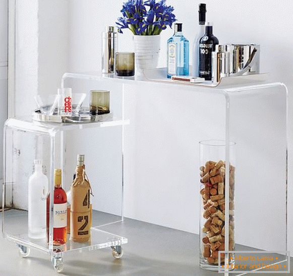 Transparent console table