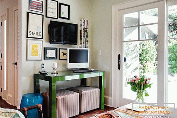 Interior of a stylish small living room