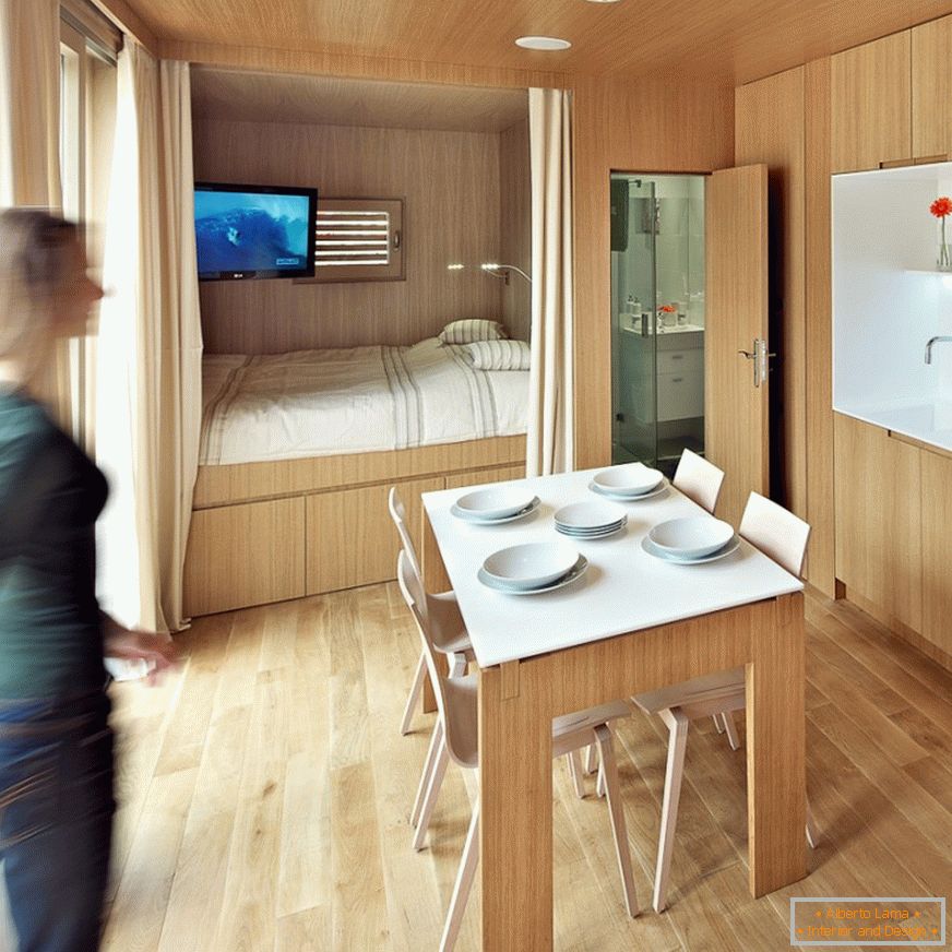Interior design of a tiny apartment