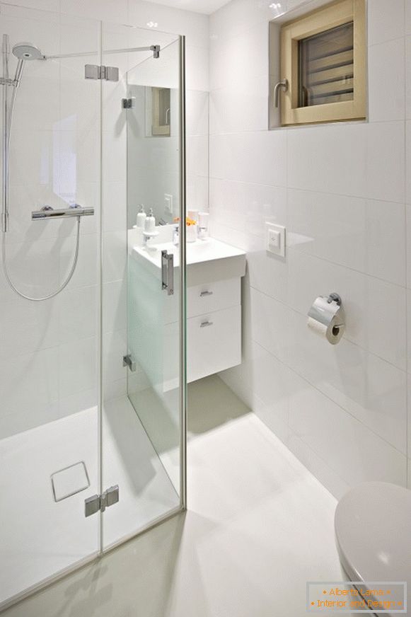 Bathroom design in a tiny apartment