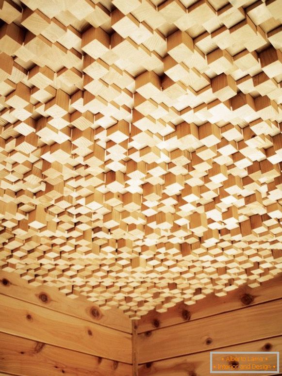 Wooden ceiling