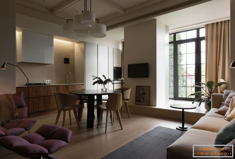 Stylish one-bedroom apartment in Kiev