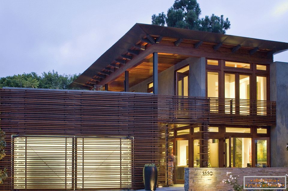 Garage with modern gates