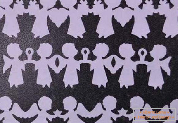 New Year's garlands of paper with own hands templates, photo 13