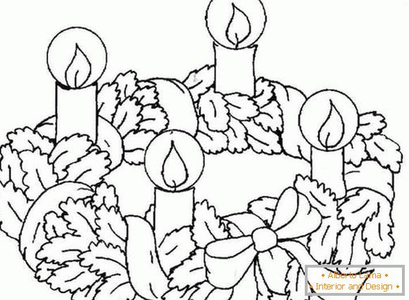 New Year's garland coloring, photo 20