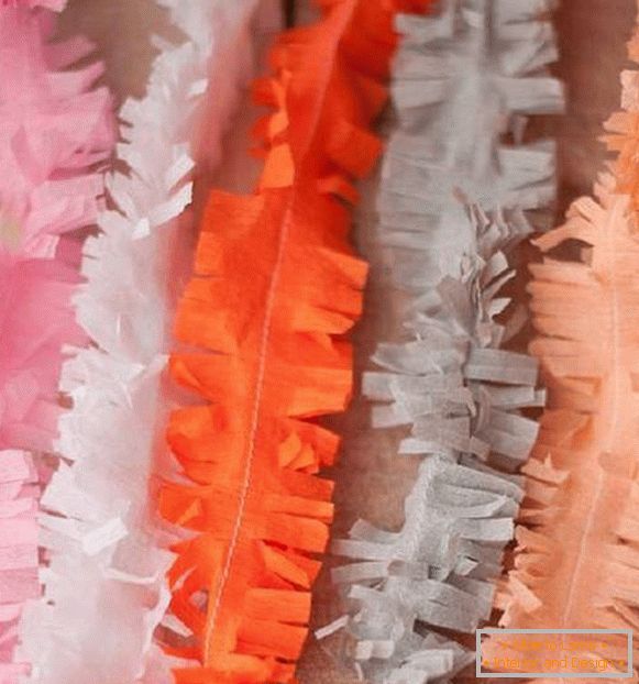 New Year garlands of corrugated paper, photo 24
